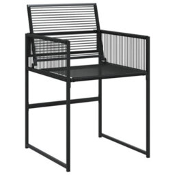 Berkfield 13 Piece Garden Dining Set Black Poly Rattan - thumbnail 4