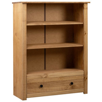 Berkfield Bookcase 80X35X110 Cm Solid Pine Wood Panama Range - image 1
