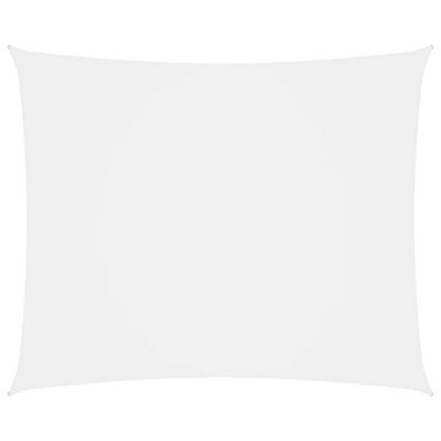 Berkfield Sunshade Sail Oxford Fabric Rectangular 5X6 M White - image 1