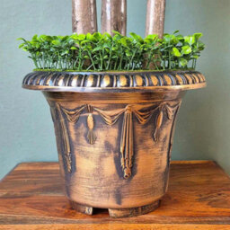 3Ft Artificial Triple Ball Boxwood Topiary Tree 90Cm In Decorative Pot - thumbnail 6