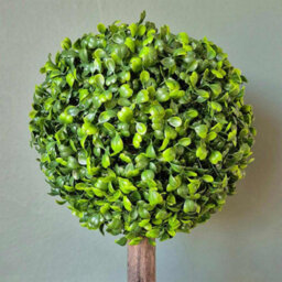 3Ft Artificial Triple Ball Boxwood Topiary Tree 90Cm In Decorative Pot - thumbnail 5