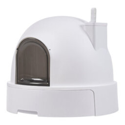 Thehotsale Fully Enclosed Cat Litter Box With Pull-Out Tray And Transparent Doors 51.6Cm W X 45Cm H - thumbnail 1
