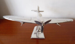 Inspirational Gifting Spitfire Aeroplane Ornament Aluminium Plane Sculpture Gift - thumbnail 3