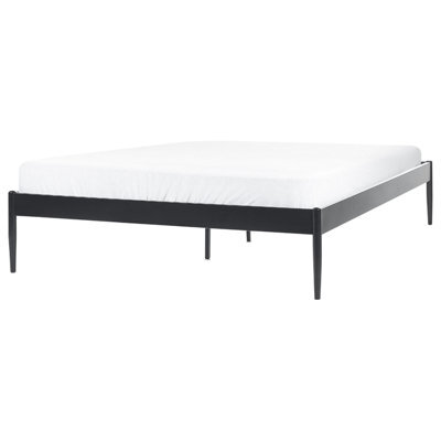 Beliani Bed Metal Vaurs 160 X 200 Cm (Eu King Size) Black - image 1