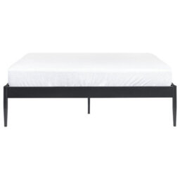 Beliani Bed Metal Vaurs 160 X 200 Cm (Eu King Size) Black - thumbnail 4