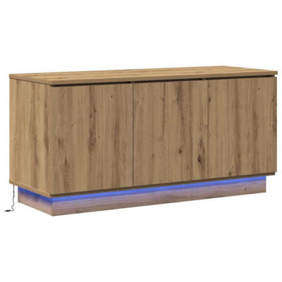 Berkfield Modern Tv Cabinet Artisan Oak 100X38X49 Cm Engineered Wood - image 1