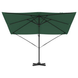 Berkfield Cantilever Roma Parasol Green 286X285X265 Cm Aluminium - thumbnail 5