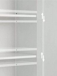 Songmics Vasagle Bathroom Floor Storage Cabinet With Double Door Adjustable Shelf, 23.6 X 11.8 X 31.5 Inches - thumbnail 7