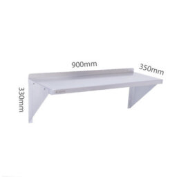 eZone Stainless Steel Wall Shelf 900X350mm Commercial Catering Kitchen Storage - thumbnail 2