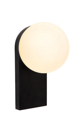 Lucide Tassa Wall Light Bathroom - Led Dim To Warm 1800K/3000K Ip44 - Black - image 1