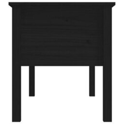 Berkfield Coffee Table Black 102X49X55 Cm Solid Wood Pine - thumbnail 7