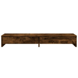 Walplus Monitor Stand With Drawers Smoked Oak 100X27X15 Cm Engineered Wood - thumbnail 4