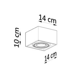 Sollux Lighting Quatro Wood Natural 1 Light Classic Ceiling Light - thumbnail 4