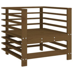 Berkfield Garden Chairs With Cushions 2 Pcs Honey Brown Solid Wood Pine - thumbnail 7