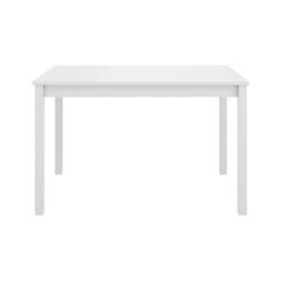 LPD Crawford White 4 Seater Dining Table - Sturdy Design With Satin X-Back Chairs - thumbnail 2