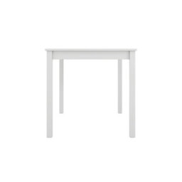 LPD Crawford White 4 Seater Dining Table - Sturdy Design With Satin X-Back Chairs - thumbnail 3