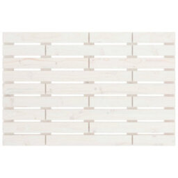 Berkfield Wall Headboard White 106X3X63 Cm Solid Wood Pine - thumbnail 4