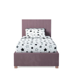 Rest Relax Emma Solo Ottoman Bed Plush Velvet Blush Pink - Single 3Ft - thumbnail 3