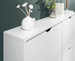 Gfw Narrow 6 Drawer Shoe Cabinet White - thumbnail 8