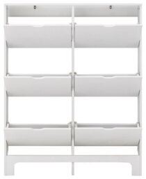 Gfw Narrow 6 Drawer Shoe Cabinet White - thumbnail 4