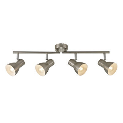 Luminosa Lighting Luminosa Riado Ceiling Spotlight Bar Satin Nickel 4Xe14 - image 1