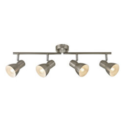 Luminosa Lighting Luminosa Riado Ceiling Spotlight Bar Satin Nickel 4Xe14