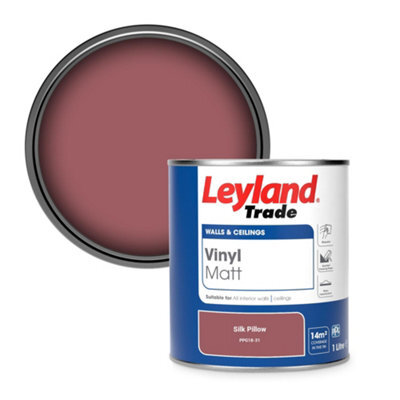 Leyland Trade Vinyl Matt Walls & Ceilings Emulsion Paint Silk Pillow (Ppg18-31) 1L - image 1
