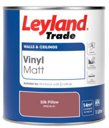 Leyland Trade Vinyl Matt Walls & Ceilings Emulsion Paint Silk Pillow (Ppg18-31) 1L - thumbnail 2
