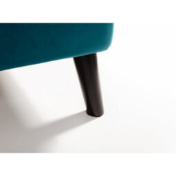 Oakham Nectarine Curved Velvet Bed - Teal -  Double (135Cm) - thumbnail 7