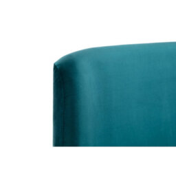 Oakham Nectarine Curved Velvet Bed - Teal -  Double (135Cm) - thumbnail 6