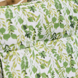 Dibor Set Of 4 Green Square Summer Outdoor Garden Chair Seat Pad Cushions - thumbnail 3
