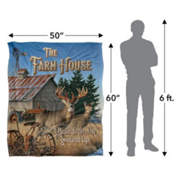 Jq Licensing Lz-Jp The Farm House Silky Deer Supersoft Blanket Multicoloured (One Size) - thumbnail 5
