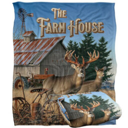 Jq Licensing Lz-Jp The Farm House Silky Deer Supersoft Blanket Multicoloured (One Size) - thumbnail 2