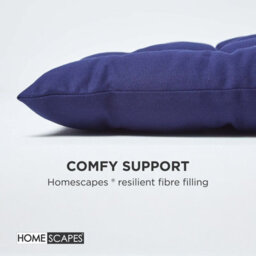 Homescapes Outdoor Bench Cushion Navy, 2 Seater Garden Seat Pad Cushion 108Cm Wide For Furniture, Kitchen, Dining & Indoor - thumbnail 4