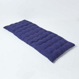 Homescapes Outdoor Bench Cushion Navy, 2 Seater Garden Seat Pad Cushion 108Cm Wide For Furniture, Kitchen, Dining & Indoor - thumbnail 1