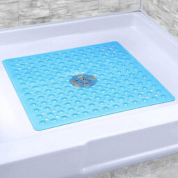 Anti Slip Square Shower Mat 53 X 53Cm Bath Mat With Suction Cup And Drain Hole, Antibacterial Mildew-Resistant Machine Washable - thumbnail 2