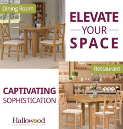 Hallowood Furniture Waverly Small Folding Table With 4 Cross Back Oak Chairs With Beige Fabric Seats - thumbnail 6