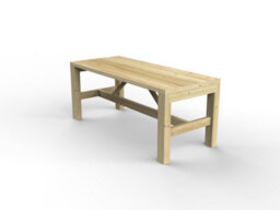 Forest Garden Dining Wooden Garden Furniture Table 1.8M - thumbnail 4
