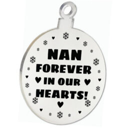 Red Ocean Hanging Acrylic Memorial Christmas Decoration For Nan Special Memorial Gift Beautiful Keepsake - thumbnail 5