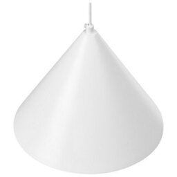 Wyld And Coco Novalumen White Cone Pendant Lamp Modern Industrial Ceiling Light For Living Room And Dining Room - thumbnail 5