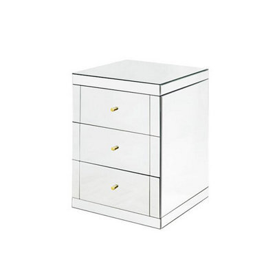 my furniture Pair Of Lucia Mirrored Bedside Tables - image 1