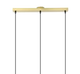 GoodHome Lybia Satin Brass Effect 3 Lamp Led Pendant Ceiling Light, (Dia)740mm - thumbnail 5