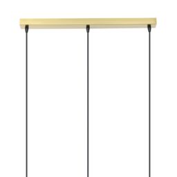 GoodHome Lybia Satin Brass Effect 3 Lamp Led Pendant Ceiling Light, (Dia)740mm - thumbnail 4