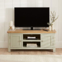 The Furniture Market Marbury Sage Green Widescreen Tv Unit - thumbnail 2