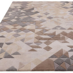 Grey Multi Geometric Handmade ,optical/ (3D) Modern Rug Easy To Clean Living Room And Bedroom-160Cm X 230Cm - thumbnail 3