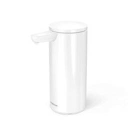 Simplehuman 266Ml Rechargeable Sensor Soap Pump, Automatic Hand Motion Soap Dispenser, White Steel - thumbnail 1