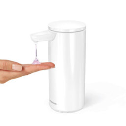 Simplehuman 266Ml Rechargeable Sensor Soap Pump, Automatic Hand Motion Soap Dispenser, White Steel - thumbnail 2