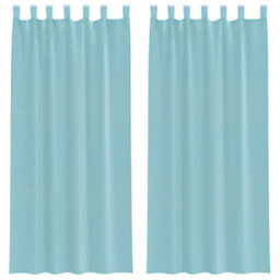Berkfield Durable Voile Curtains With Rod Pockets 2 Pcs Turquoise