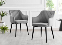 Furniturebox Imperia Black High Gloss 6 Seater Dining Table With Structural 2 Plinth Column Legs 6 Grey Velvet Black Leg Calla Art Deco Chairs - thumbnail 3