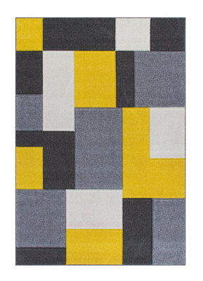 Modern Rug, 11mm Thickness Easy To Clean Rug, Modern Geometric Rug For Bedroom, Living Room & Dining Room-160Cm X 230Cm